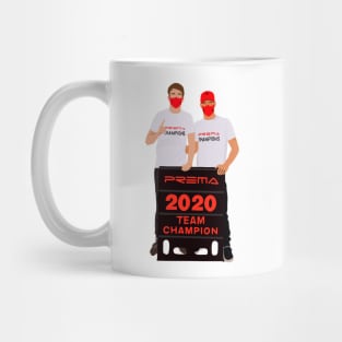 PREMA team champions celebrations with Robert Shwartzman and Mick Schumacher Mug